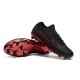 Nike Mercurial Vapor Flyknit Ultra FG ACC Mens Soccer Boots Black Red