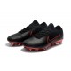 Nike Mercurial Vapor Flyknit Ultra FG ACC Mens Soccer Boots Black Red