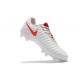 New Nike Tiempo Legend 7 FG K-leather Football Boots White Red