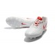New Nike Tiempo Legend 7 FG K-leather Football Boots White Red