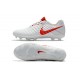 New Nike Tiempo Legend 7 FG K-leather Football Boots White Red