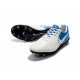 New Nike Tiempo Legend 7 FG K-leather Football Boots White Blue
