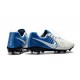 New Nike Tiempo Legend 7 FG K-leather Football Boots White Blue