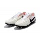 Nike Tiempo Legend VII FG ACC Mens Soccer Cleats - White Black