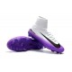 Nike Mercurial Superfly 5 FG Firm Ground Soccer Cleat - White Purple