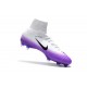 Nike Mercurial Superfly 5 FG Firm Ground Soccer Cleat - White Purple