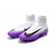 Nike Mercurial Superfly 5 FG Firm Ground Soccer Cleat - White Purple