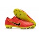 Nike Mercurial Vapor Flyknit Ultra FG ACC Mens Soccer Boots Red Yellow