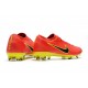 Nike Mercurial Vapor Flyknit Ultra FG ACC Mens Soccer Boots Red Yellow