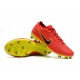 Nike Mercurial Vapor Flyknit Ultra FG ACC Mens Soccer Boots Red Yellow