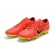 Nike Mercurial Vapor Flyknit Ultra FG ACC Mens Soccer Boots Red Yellow