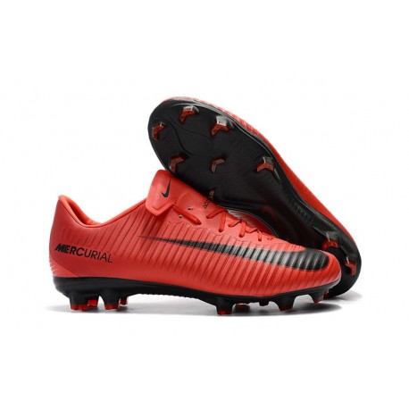 Nike Mercurial Vapor 11 FG Firm Ground New Cleat - Red Black