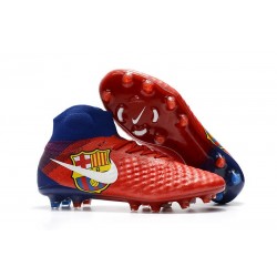 Top Nike Magista Obra II FG 2017 FC Barcelona Red Football Shoes