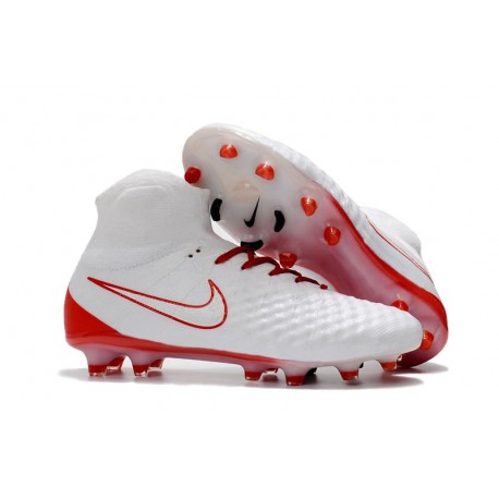 Top Nike Magista Obra II FG 2017 Mens Football Shoes White Red