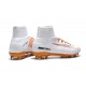 Nike Mercurial Superfly V FG ACC Mens Boot - White Orange CR7