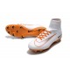 Nike Mercurial Superfly V FG ACC Mens Boot - White Orange CR7