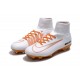 Nike Mercurial Superfly V FG ACC Mens Boot - White Orange CR7