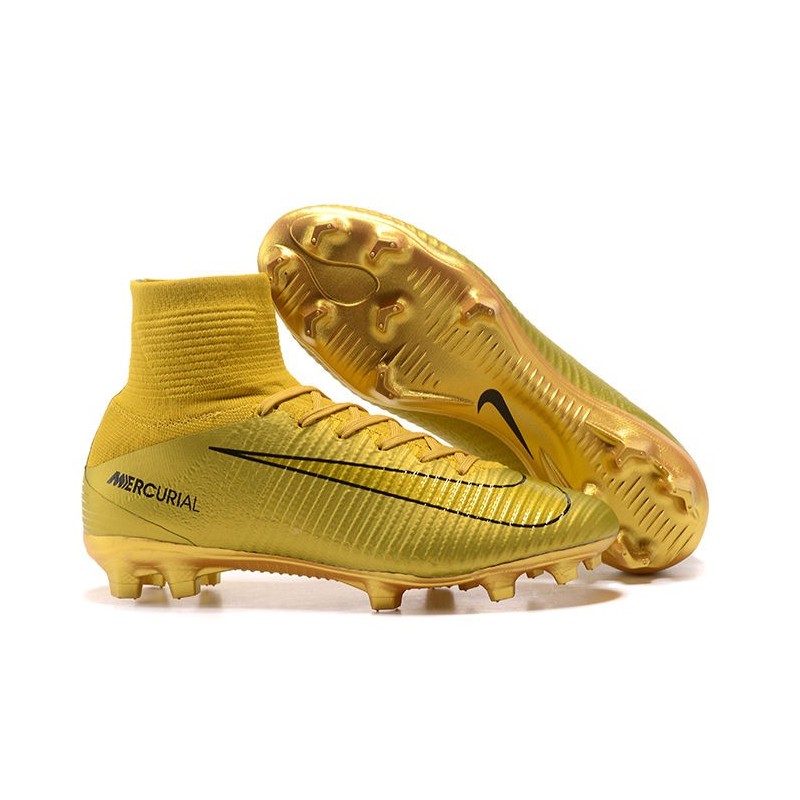 new cr7 boots gold