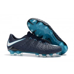 Nike Hypervenom Phantom 3 FG Firm Ground Shoes - Cyan Blue White