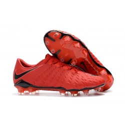Nike Hypervenom Phantom 3 FG Firm Ground Shoes - Red Black