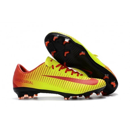 Nike Mercurial Vapor 11 FG Firm Ground New Cleat - Yellow Red