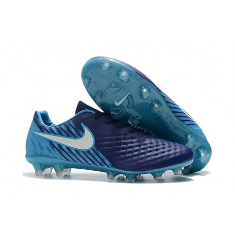 News Men Nike Magista Opus II FG Soccer Shoes Cyan Blue