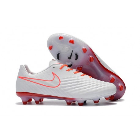 News Men Nike Magista Opus II FG Soccer Shoes White Orange