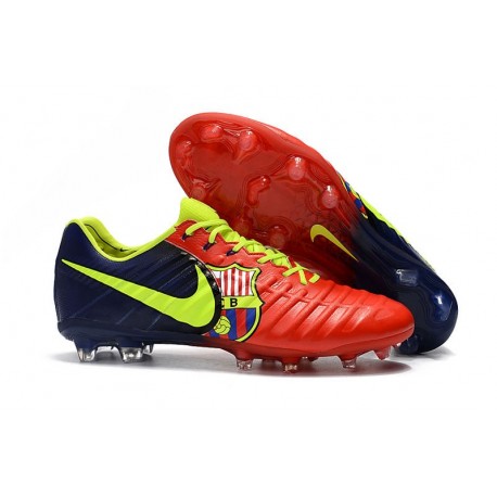 Nike Tiempo Legend VII FG ACC Mens Soccer Cleats - Barcelona Red