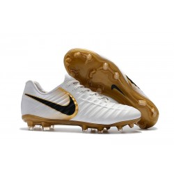 Nike Tiempo Legend VII FG ACC Mens Soccer Cleats - White Gold