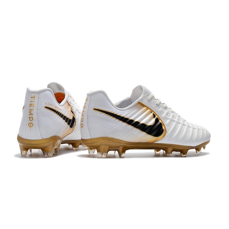 Nike Tiempo Legend VII FG ACC Mens Soccer Cleats White Gold