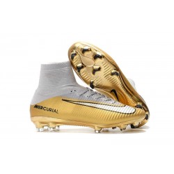 Nike Mercurial Superfly V FG ACC CR7 Quinto Triunfo Boot - Gold White