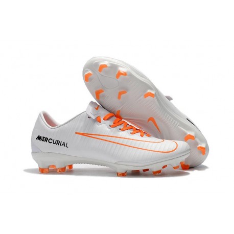 Nike Mercurial Vapor 11 FG Firm Ground New Cleat - White Orange