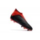 adidas New Predator 18+ FG Soccer Cleats Black Red White