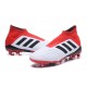 adidas New Predator 18+ FG Soccer Cleats White Red Black