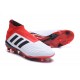 adidas New Predator 18+ FG Soccer Cleats White Red Black