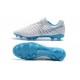 Nike Tiempo Legend VII FG ACC Mens Soccer Cleats - White Blue