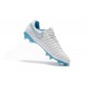 Nike Tiempo Legend VII FG ACC Mens Soccer Cleats - White Blue