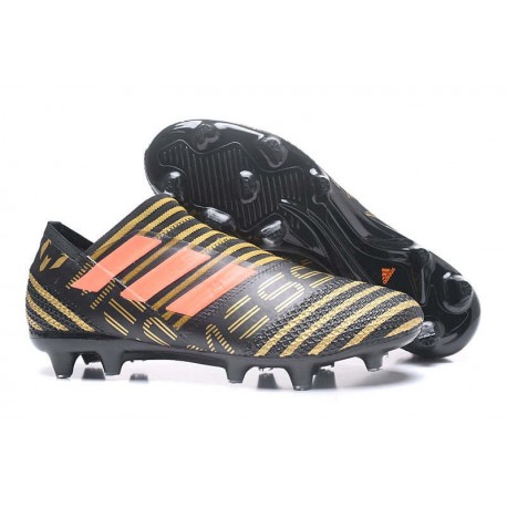 adidas Nemeziz Messi 17+ 360 Agility FG Mens Boots - Black Gold Orange