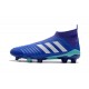 adidas New Predator 18+ FG Soccer Cleats Blue White