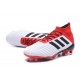 adidas Predator 18.1 Mens FG Football Boots White Red