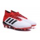 adidas Predator 18.1 Mens FG Football Boots White Red