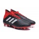 adidas Predator 18.1 Mens FG Football Boots Black White Red