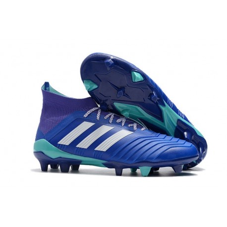 adidas Predator 18.1 Mens FG Football Boots Blue White