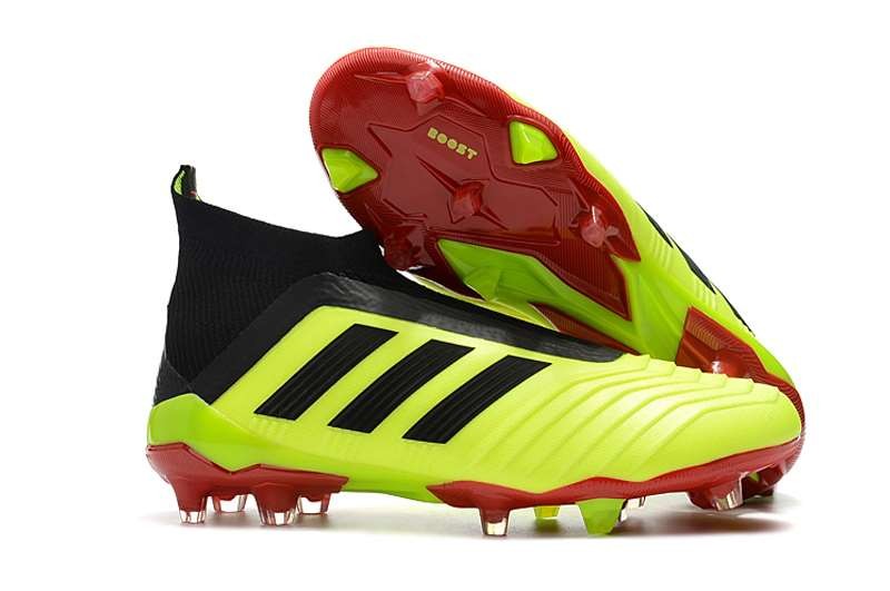 adidas New Predator 18+ FG Soccer Cleats Volt Red Black