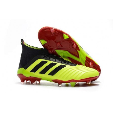 adidas Predator 18.1 Mens FG Football Boots Fluo Black