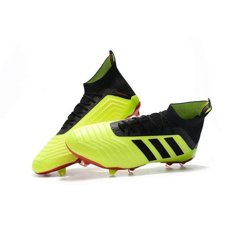 adidas Predator 18.1 Mens FG Football Boots Fluo Black