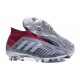 adidas New Predator 18+ FG Soccer Cleats Pogba Grey Red