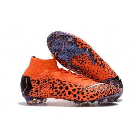 Nike Mercurial Superfly VI 360 Elite FG Ronaldo Soccer Cleats - Safari Orange