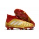 adidas New Predator 18+ FG Soccer Cleats Golden Red