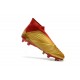 adidas New Predator 18+ FG Soccer Cleats Golden Red